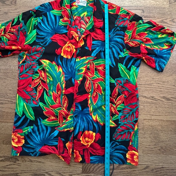 Hilo Hattie Tropical Hawaiian Shirt Vibrant Floral 2XL - Picture 7 of 7